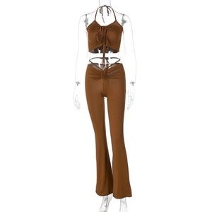 Brown pant set